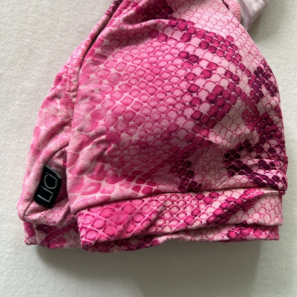 LiCi Fit Pink Python Sports Bra M/L - Picture 2 of 3